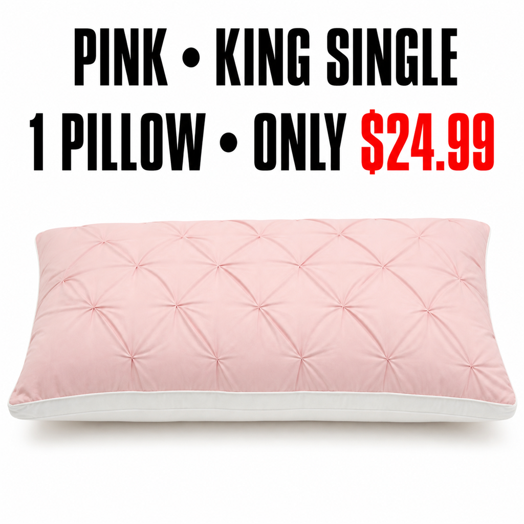 Pink King/Cali King Single Pillow Mapping - Only $24.99