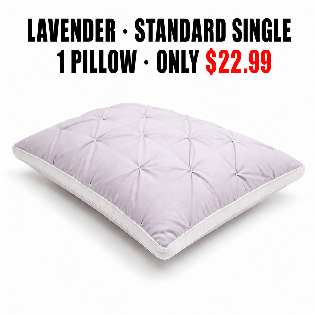 Lavender Standard Single Pillow Mapping - Only $22.99