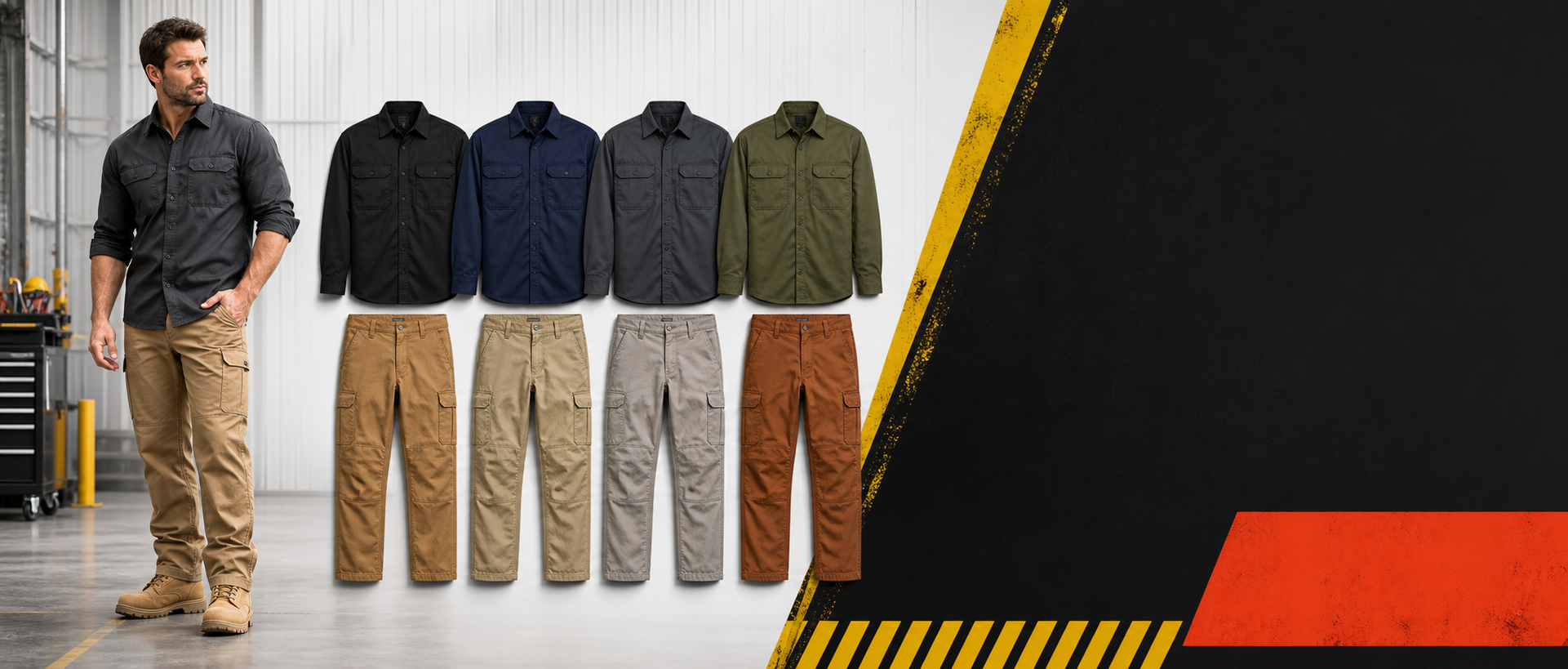 Eight-piece factory-direct workwear pack