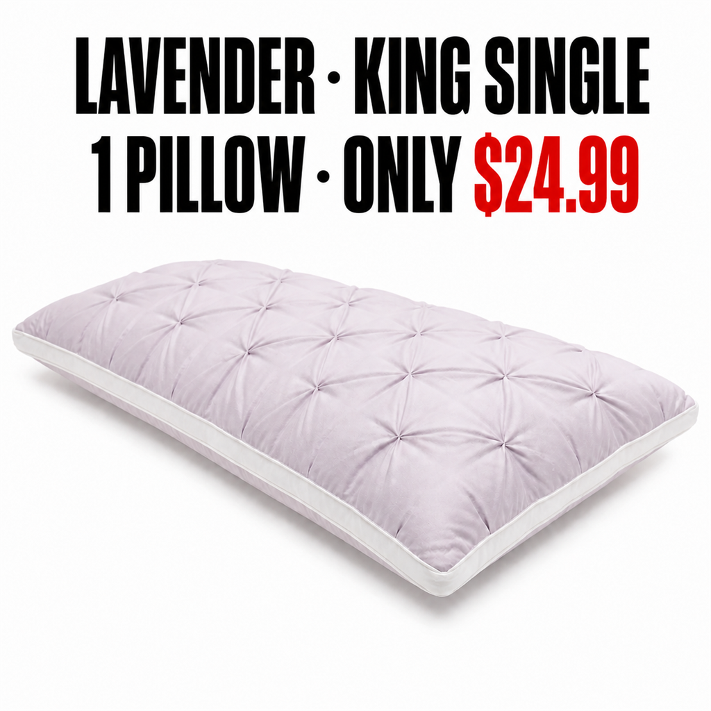 Lavender King/Cali King Single Pillow Mapping - Only $24.99