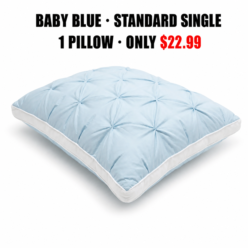 Baby Blue Standard Single Pillow Mapping - Only $22.99