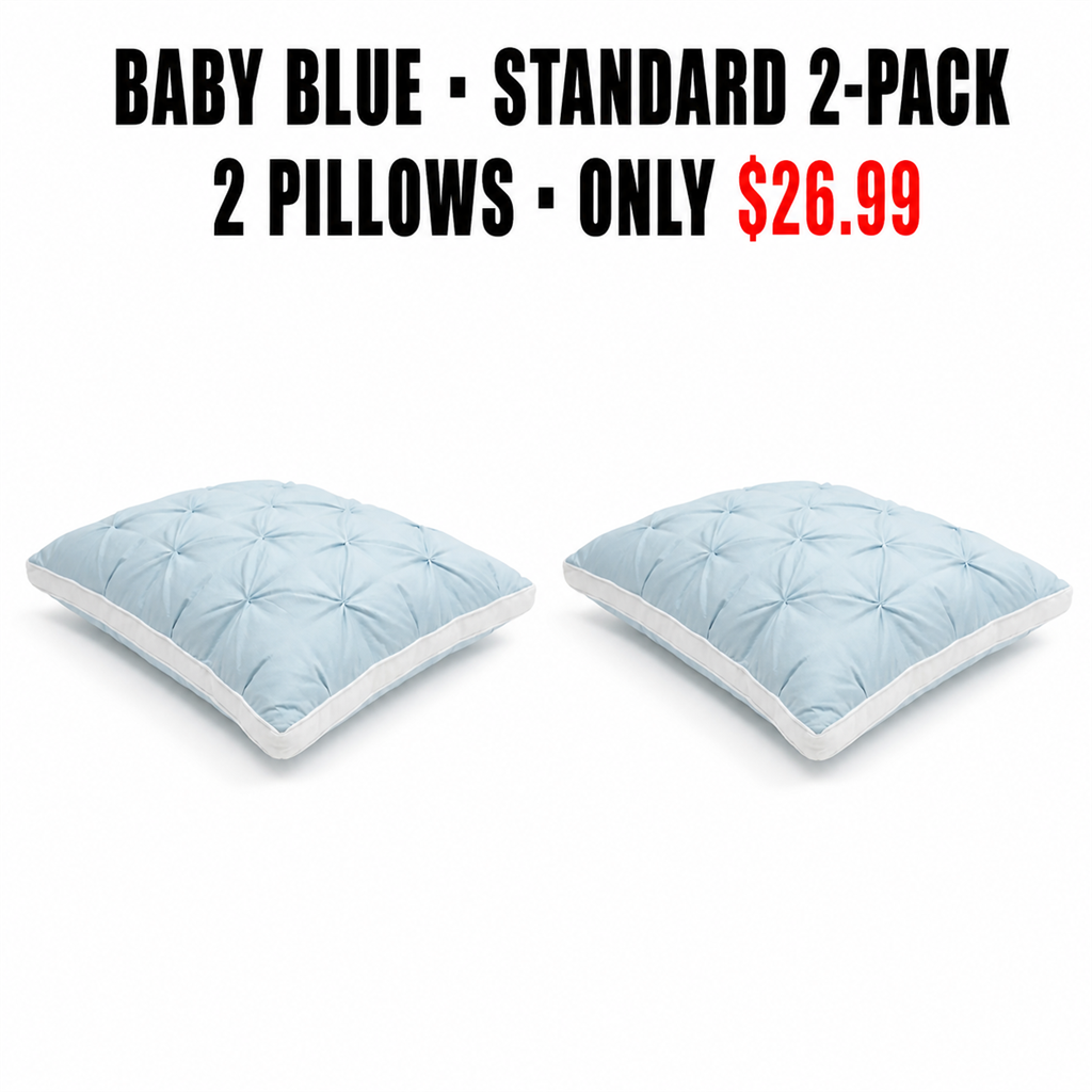 Baby Blue Standard 2-Pack Pillow Mapping - Only $26.99