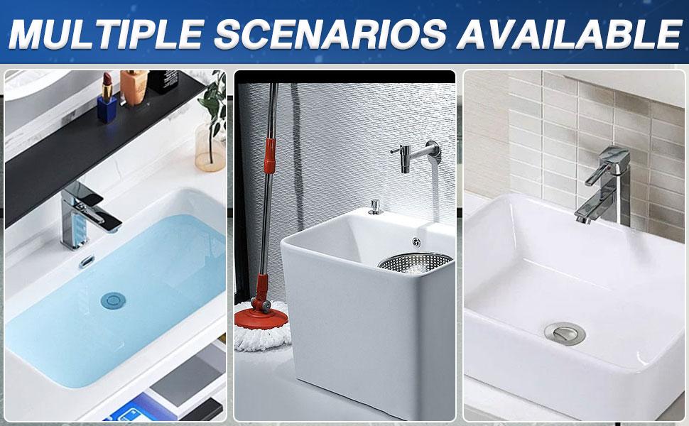 Stainless Steel Modern Rustproof Mesh Tub Drain Stopper with Bouncing Core & Brass Pop-Up Plug, High-Pressure Handheld Shower Head for Bathroom Home Supplies, Rustproof Drain Stoppers