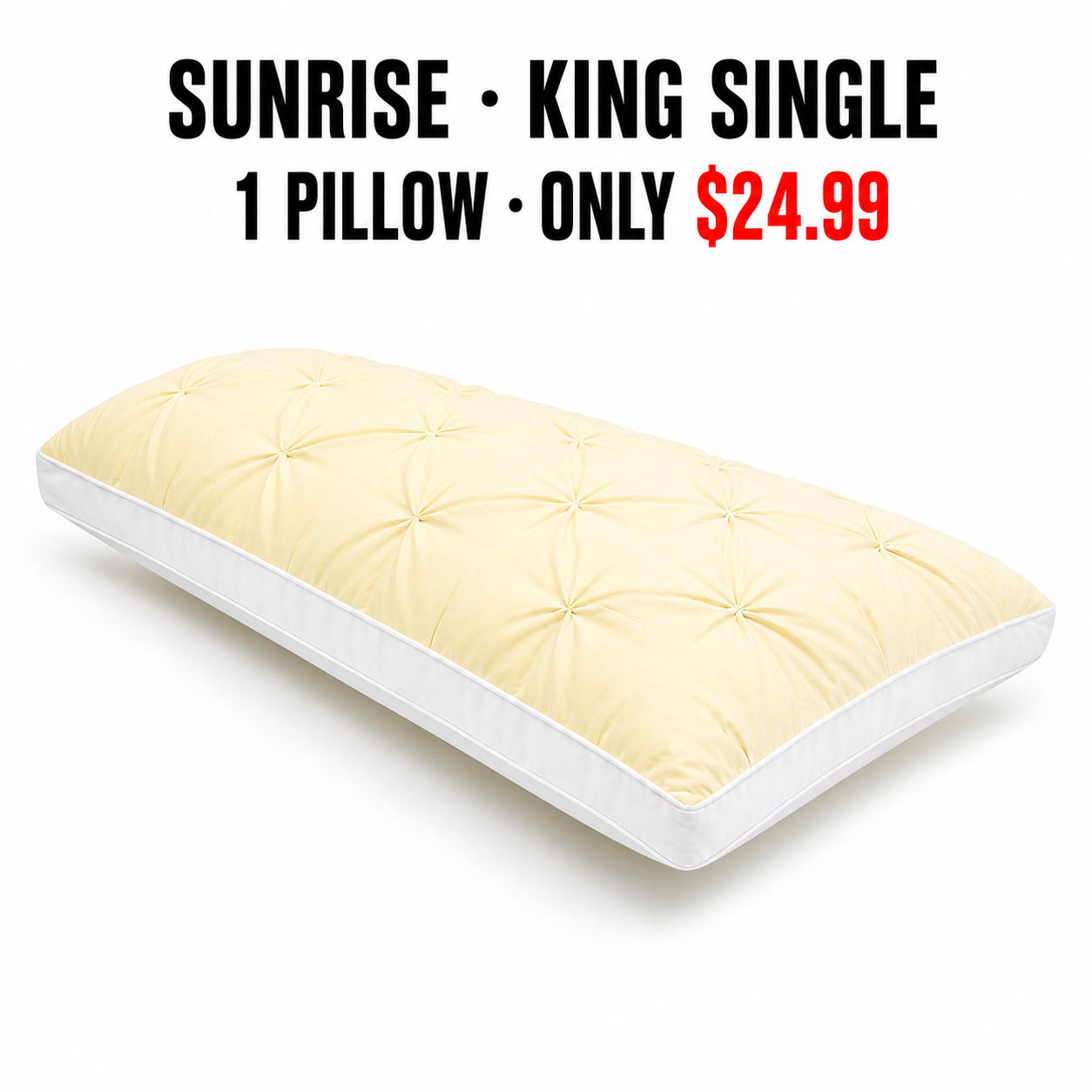 Sunrise King/Cali King Single Pillow Mapping - Only $24.99