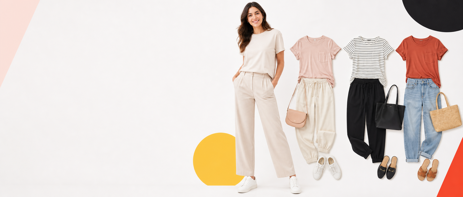 Women's three-look factory-direct clothing pack