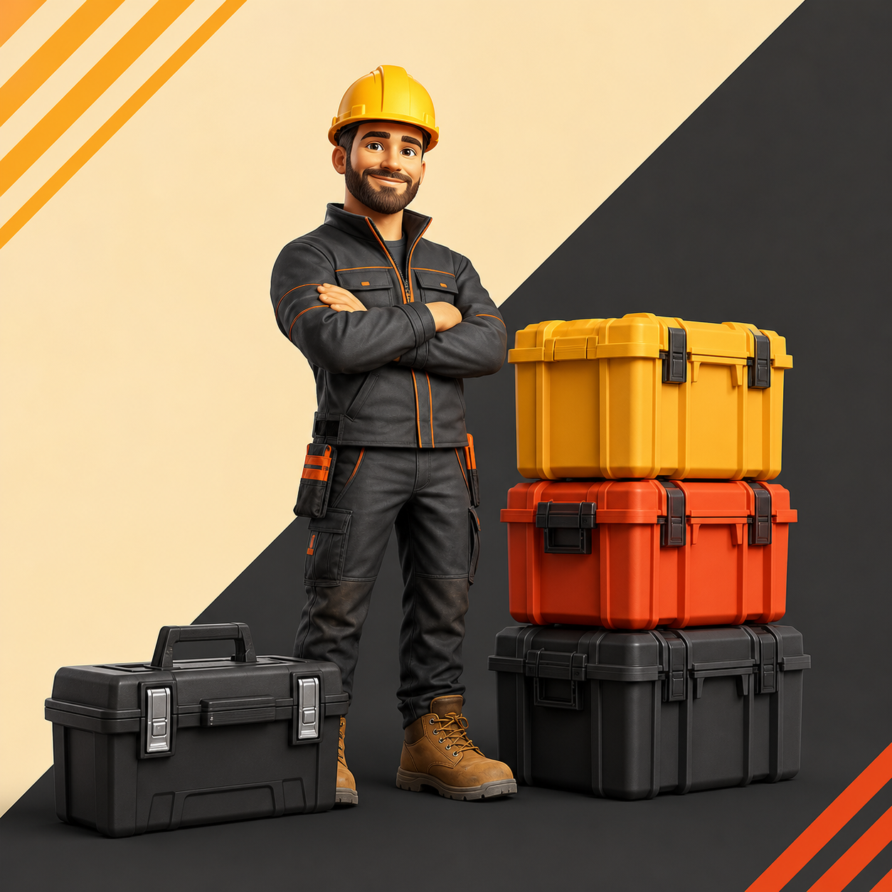Workwear supply pack category illustration