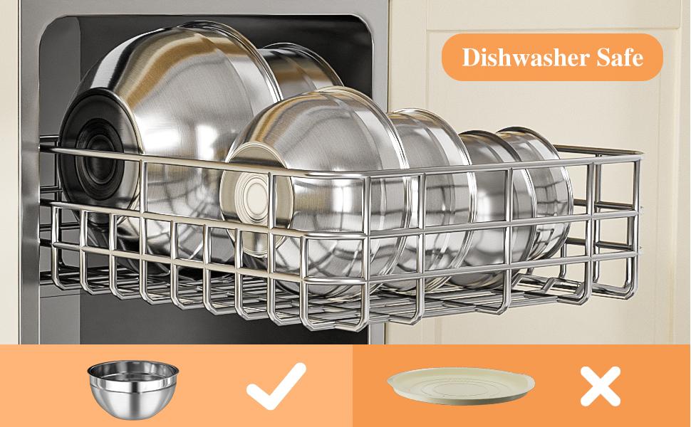 Care Guidance for Stainless Steel Mixing Bowls and Lids