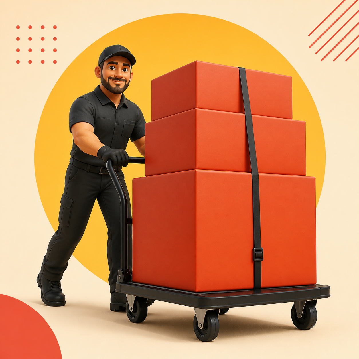Large items fulfillment illustration
