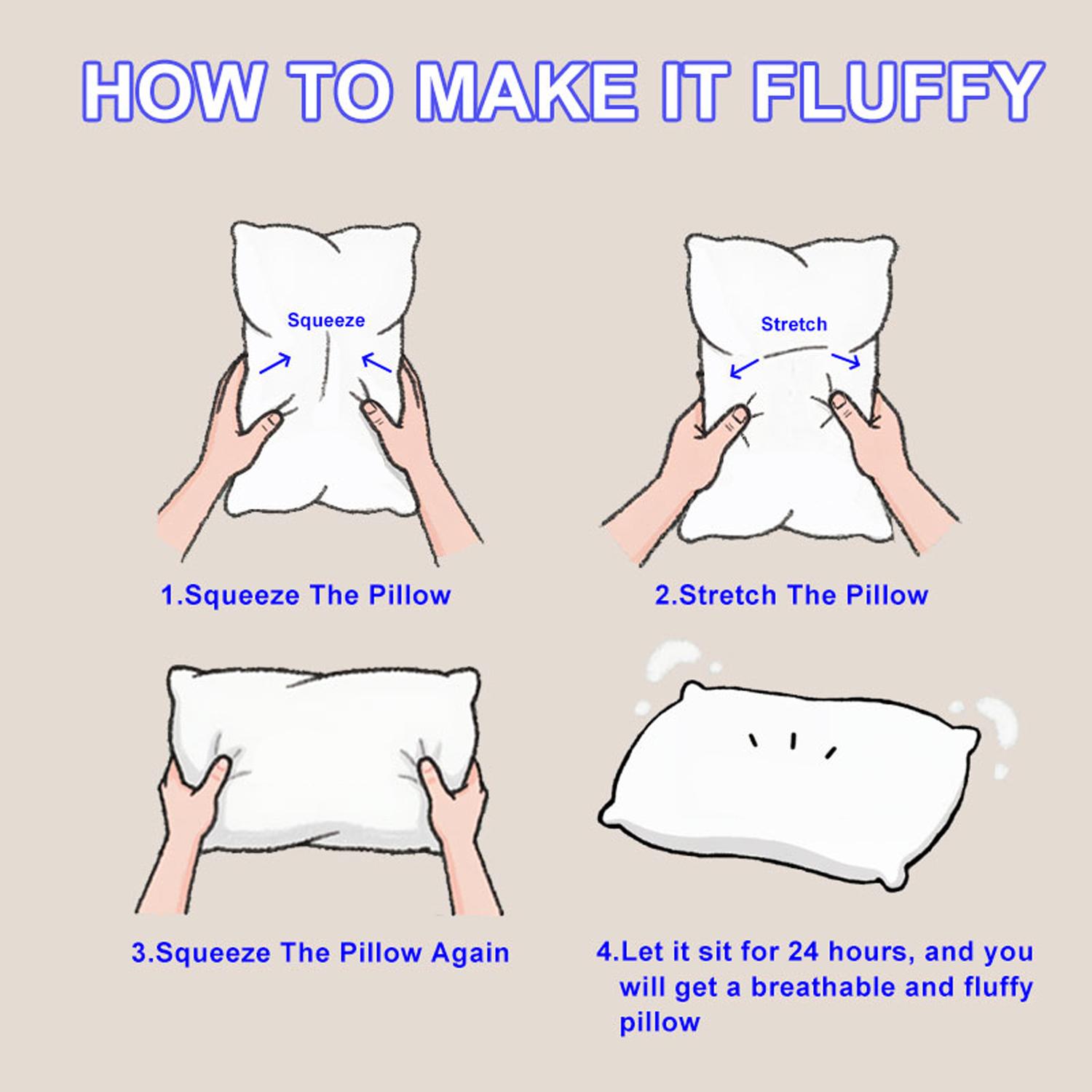 Pillow Fluffing Instructions After Unpacking