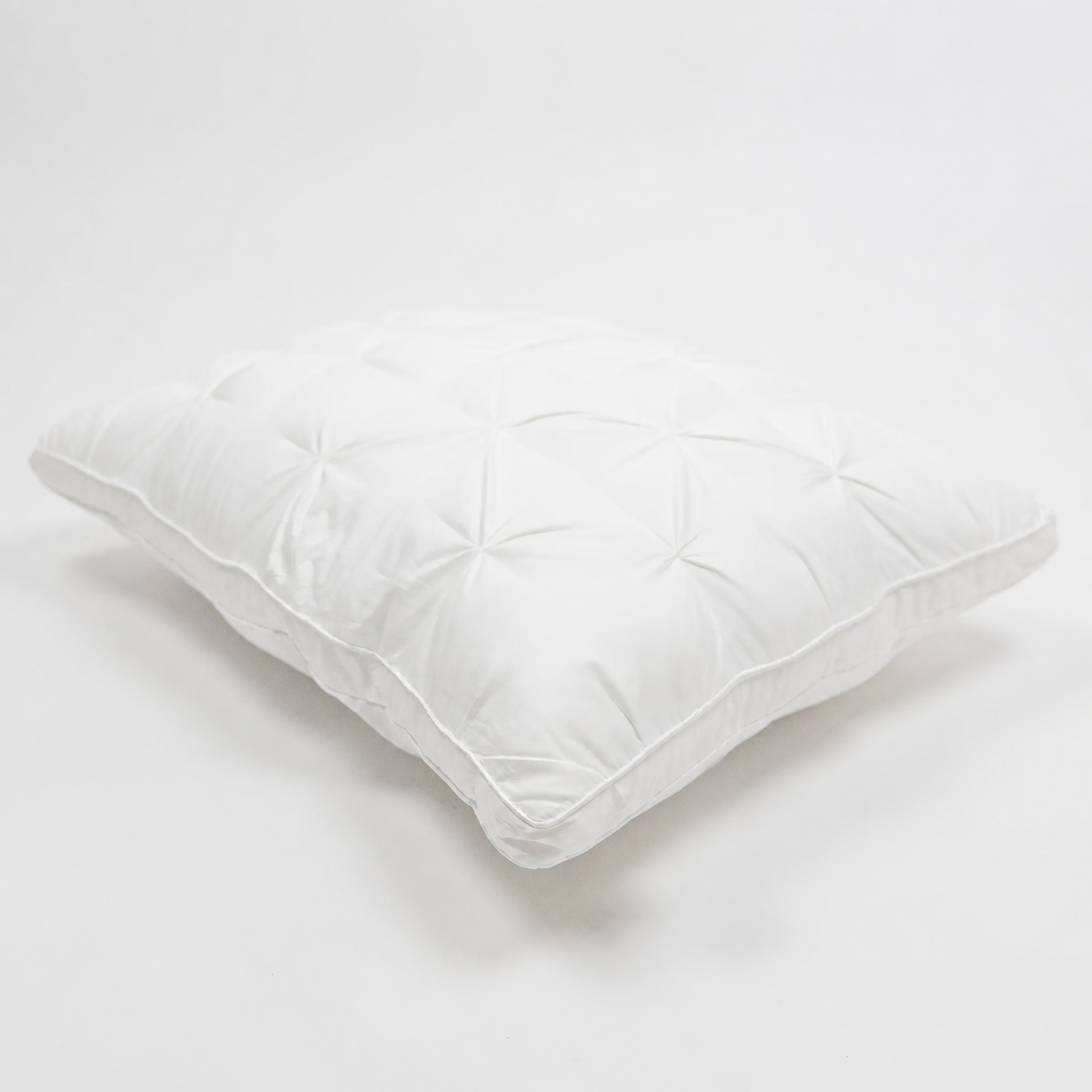 White Tufted Bed Pillow
