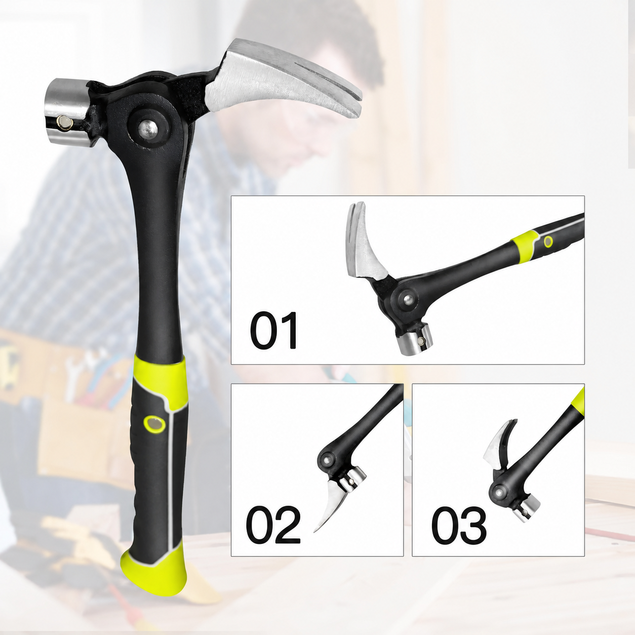 16 oz Claw Hammer with Smooth Striking Face