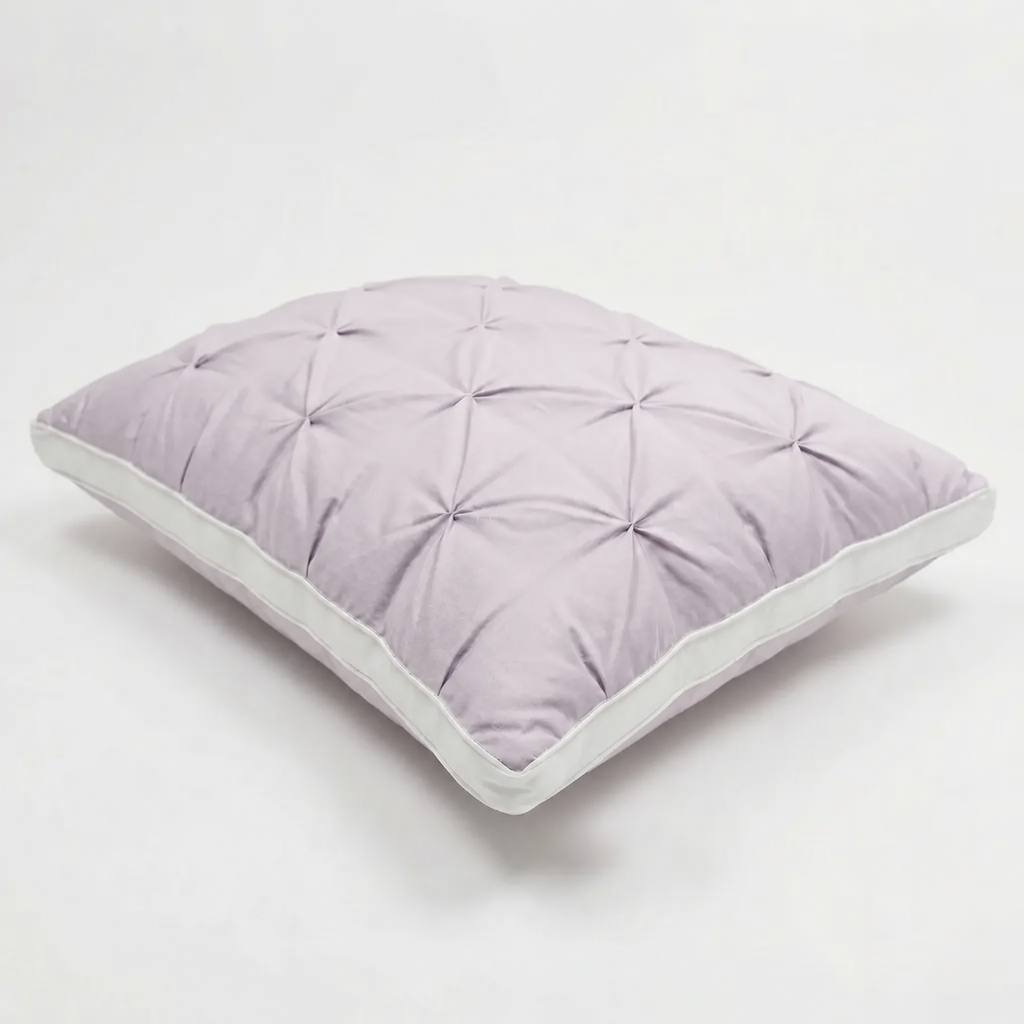 Lavender Tufted Bed Pillow