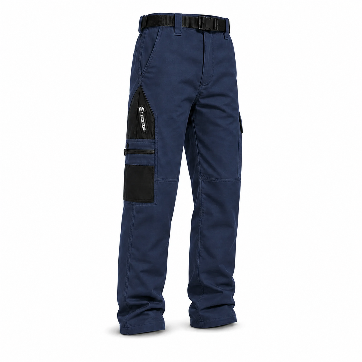 Blue tactical cargo pants - single item