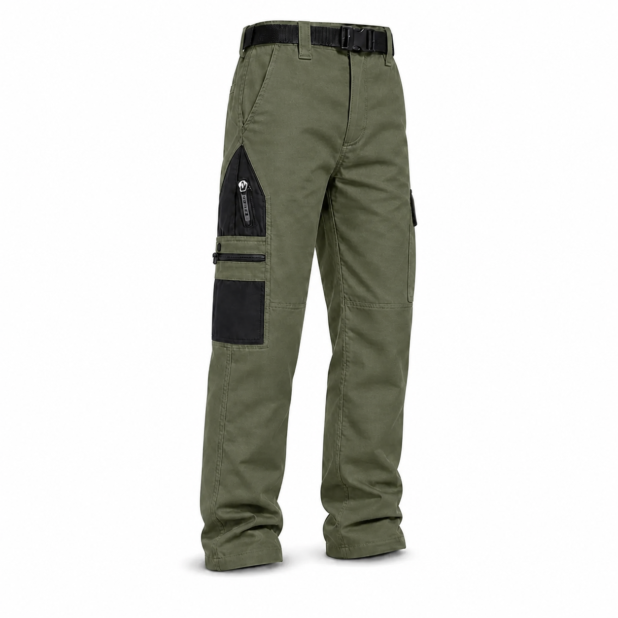 Green tactical cargo pants - single item