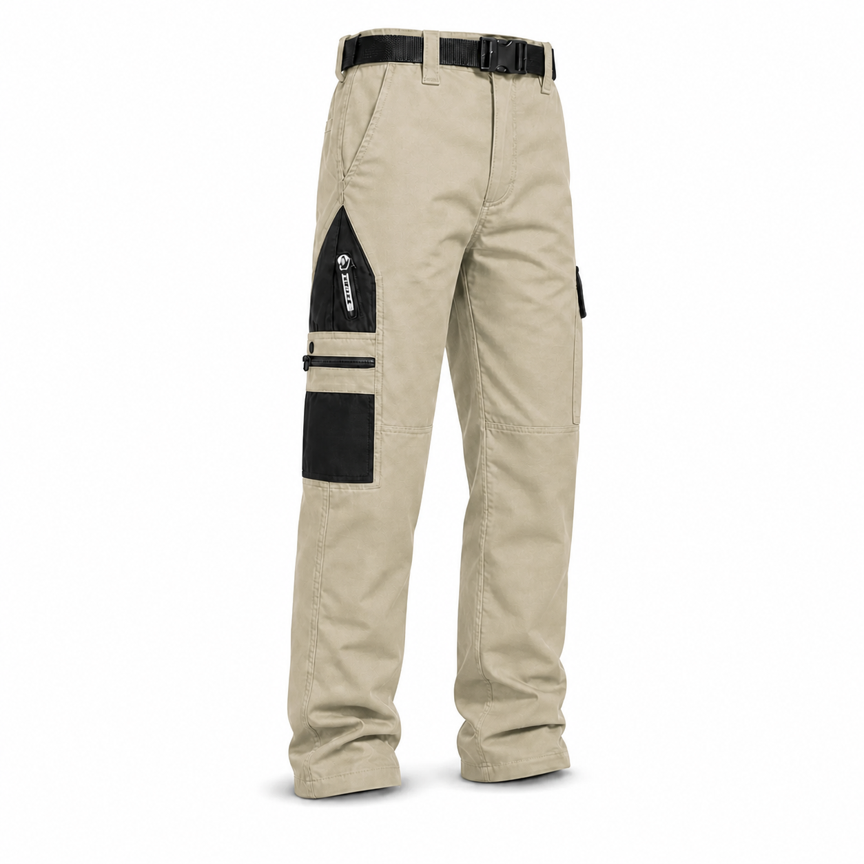 Khaki tactical cargo pants - single item