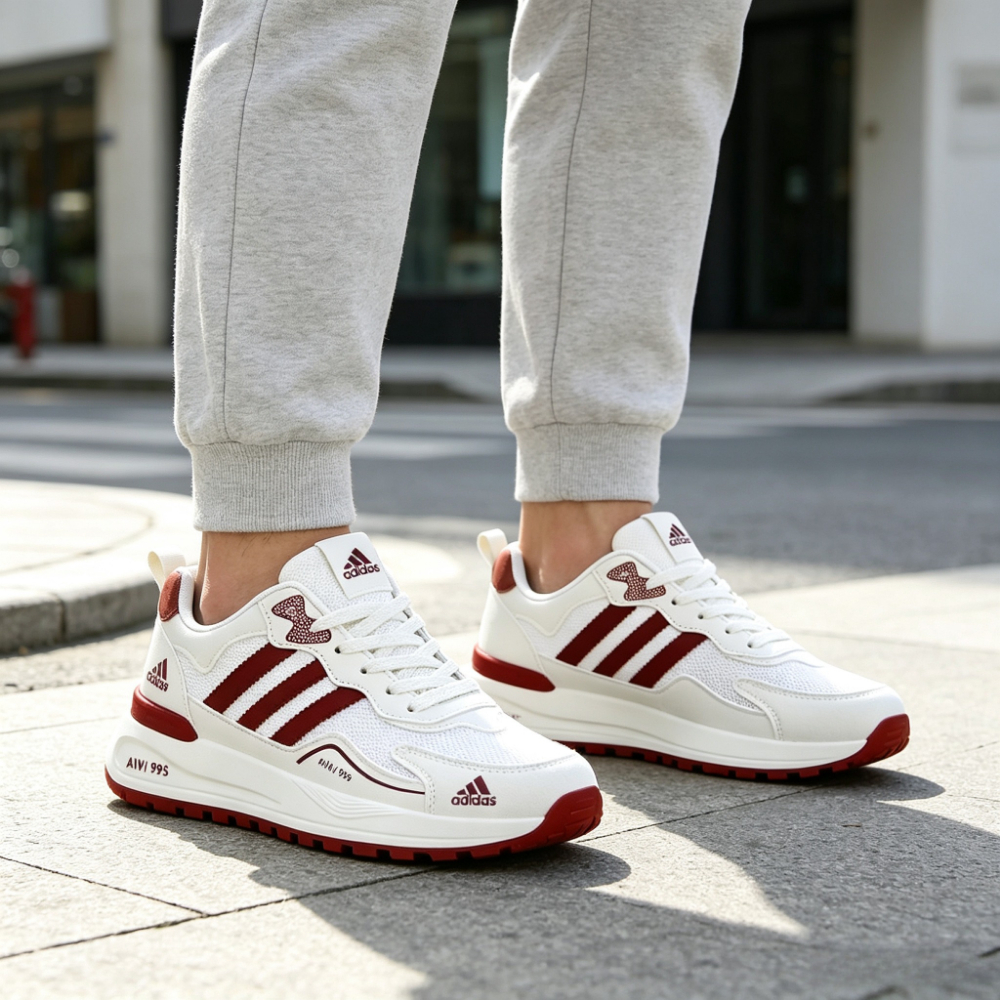 👟 Divatos sportcipő ✨ Légáteresztő háló felső, ütéselnyelő vastag talpú szabadidős cipő