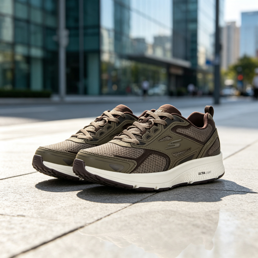 🔥💖Skechers Unisex Go Run Consistent – Sport-, edző- és sétacipő, léghűtött habtalpas sneaker