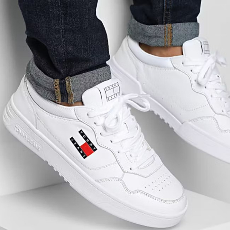 ✨👟 TOMMY HILFIGER® 2024 Baskets Cupsole bőr Essential 1443