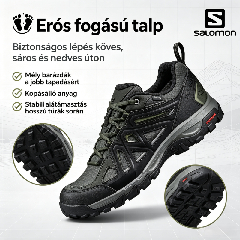 🏔️ Salomon Ultra Mid GORE-TEX vízálló túrabakancs, terepjáró masszív túracipő