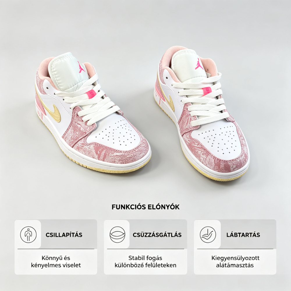 ✨👟 Air Jordan női retro stílusú sneaker｜Kényelmes bőrcipő mindennapi viselethez