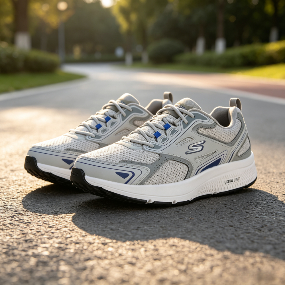 🔥💖Skechers Unisex Go Run Consistent – Sport-, edző- és sétacipő, léghűtött habtalpas sneaker