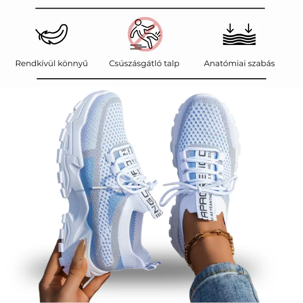  AIRSYNQ™ - LÉLEGZŐ NŐI SPORTCIPŐK EGÉSZ NAPOS KÉNYELEMHEZ