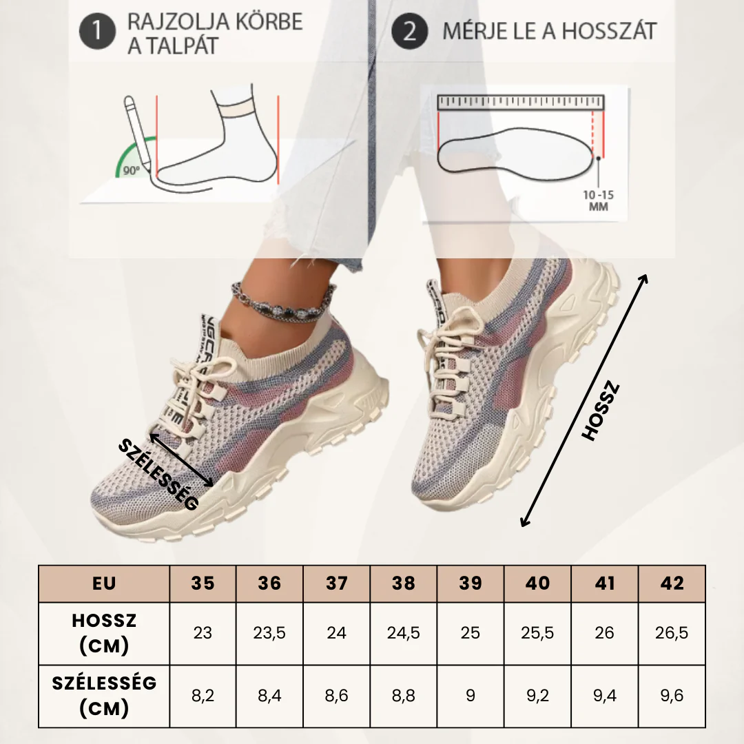  AIRSYNQ™ - LÉLEGZŐ NŐI SPORTCIPŐK EGÉSZ NAPOS KÉNYELEMHEZ