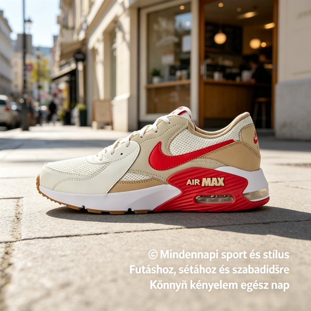 👟☀️Nike Unisex Air Max Excee sportcipők, légpárnás kialakítás mindennapi viselethez