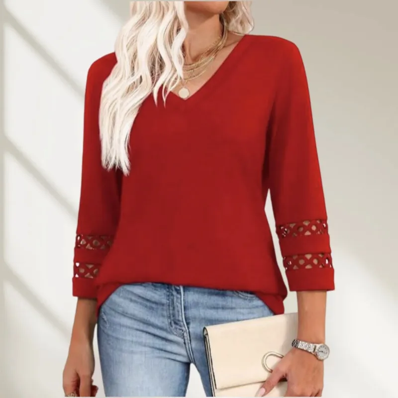 Unisfree 2026 Trendy V Neck T Shirts