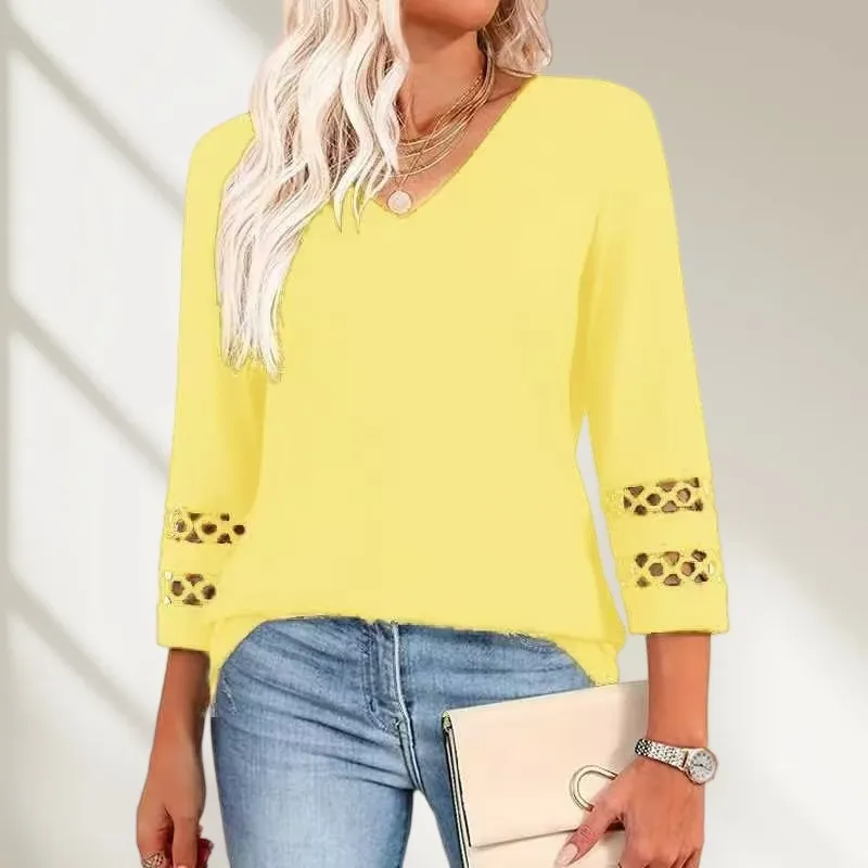 Unisfree 2026 Trendy V Neck T Shirts