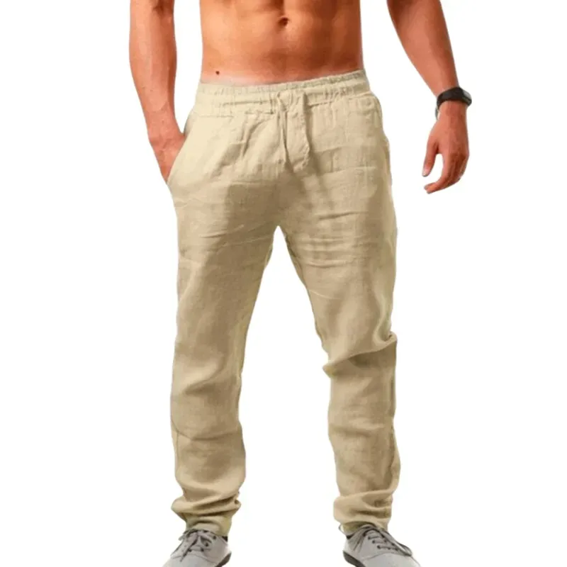 Unisfree Breathable Linen Pants For Men