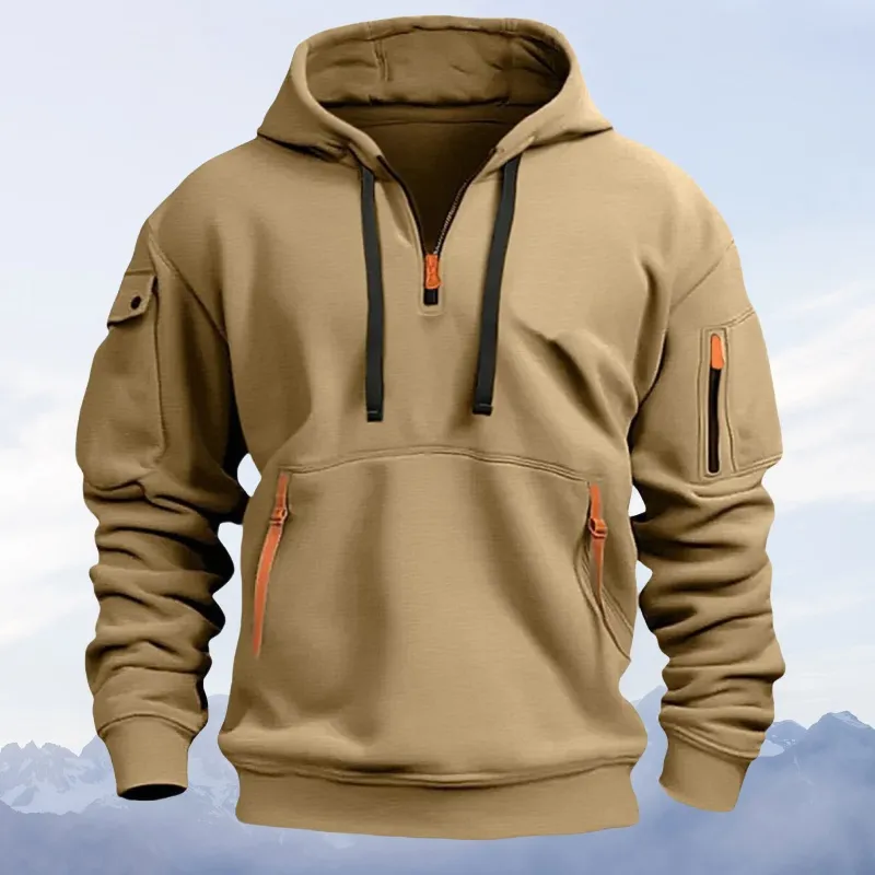Unisfree Men's Casual Zip-Up Sweatshirt