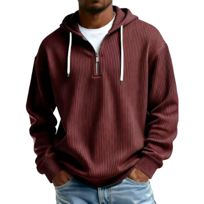 Men's Corduroy Hooded Sweatshirt