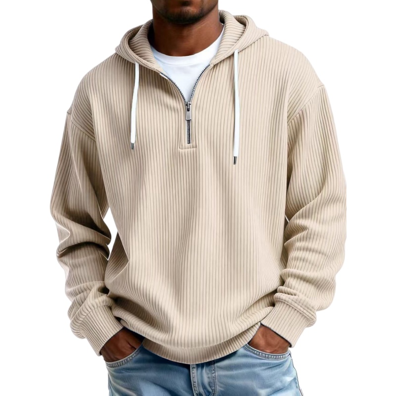 Men's Corduroy Hooded Sweatshirt