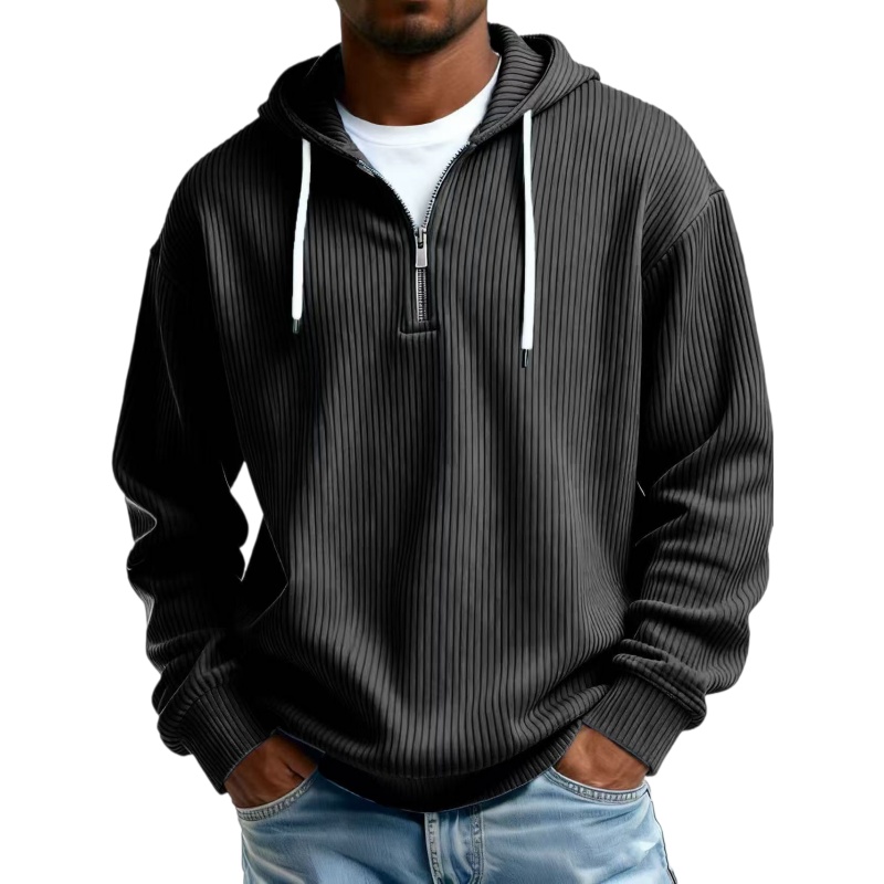 Men's Corduroy Hooded Sweatshirt