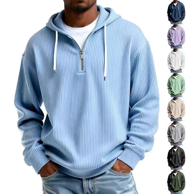 Men's Corduroy Hooded Sweatshirt