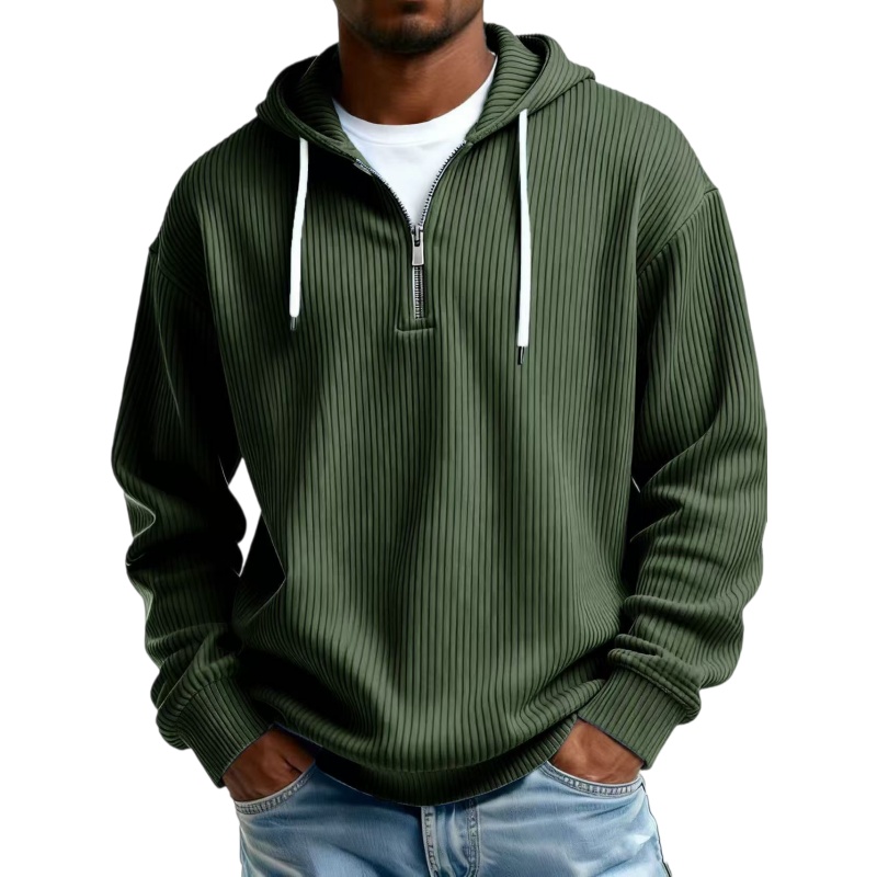 Men's Corduroy Hooded Sweatshirt
