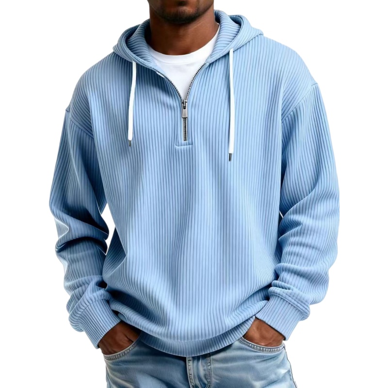 Men's Corduroy Hooded Sweatshirt