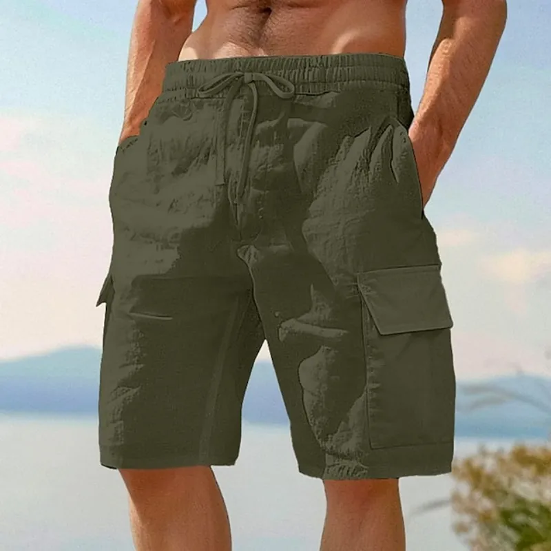 Unisfree Men's Hawaiian Style Cargo Shorts