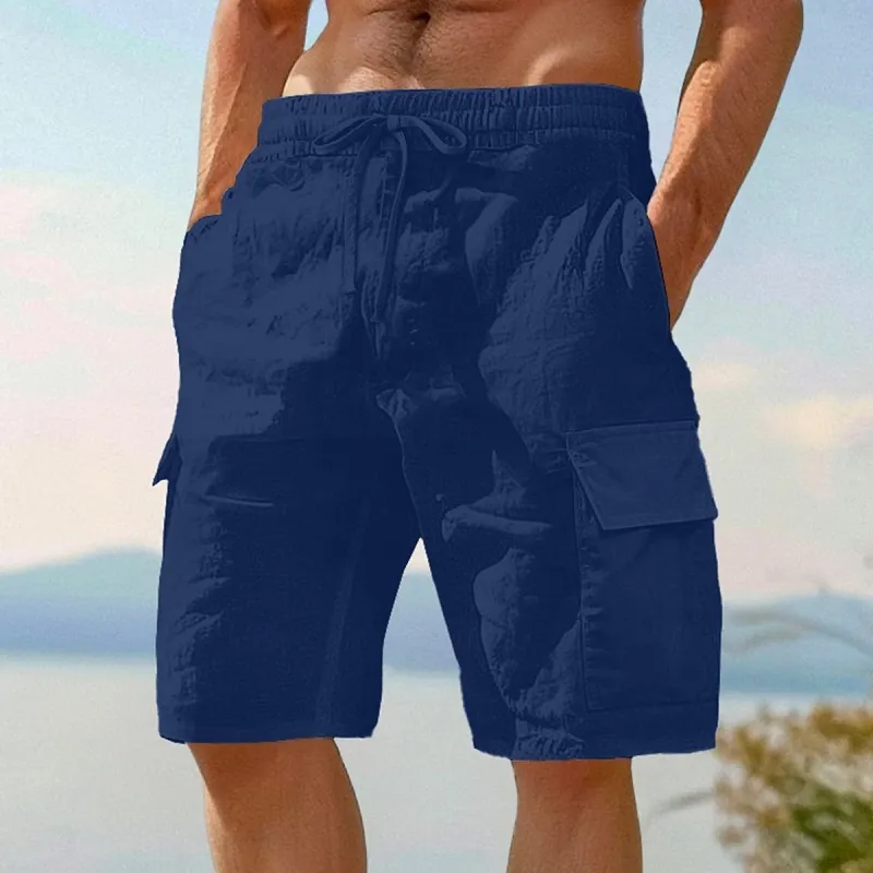 Unisfree Men's Hawaiian Style Cargo Shorts
