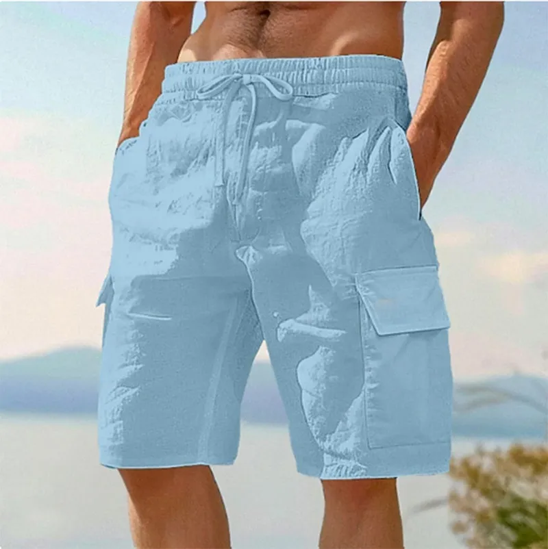 Unisfree Men's Hawaiian Style Cargo Shorts