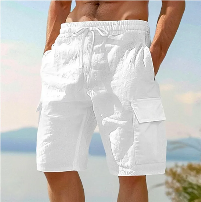 Unisfree Men's Hawaiian Style Cargo Shorts