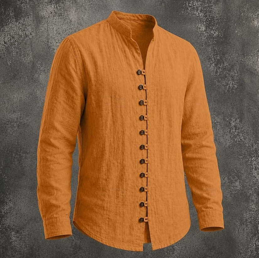 Unisfree Men's linen pullover casual shirt