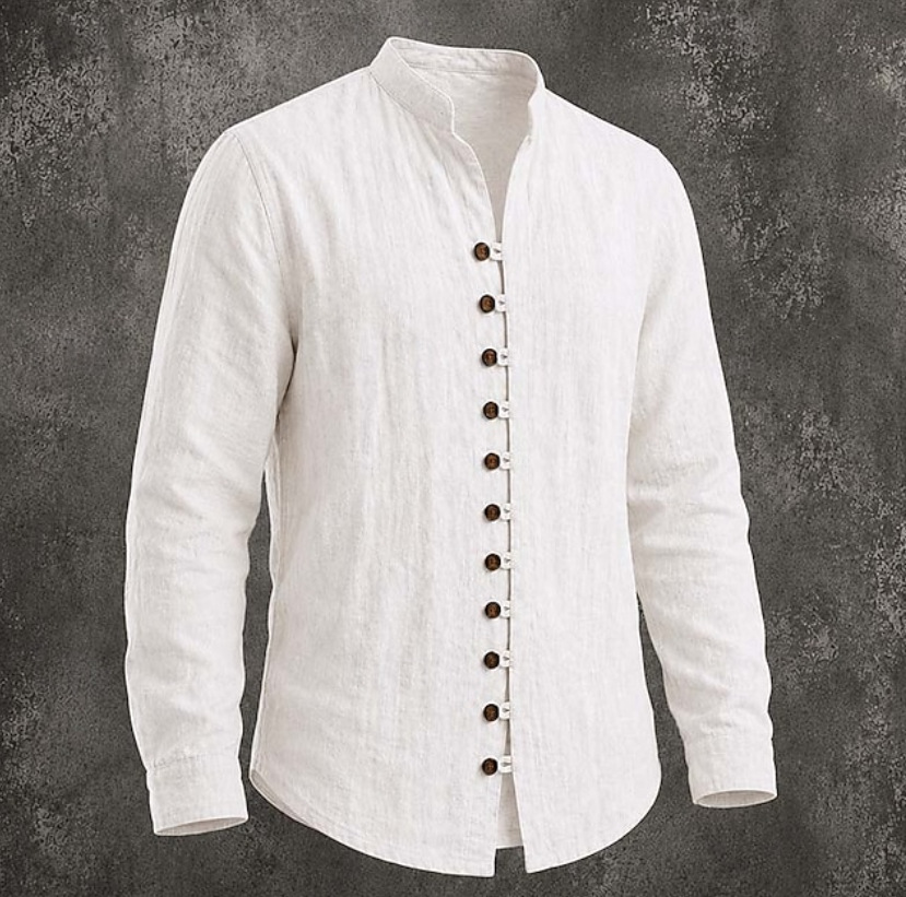 Unisfree Men's linen pullover casual shirt