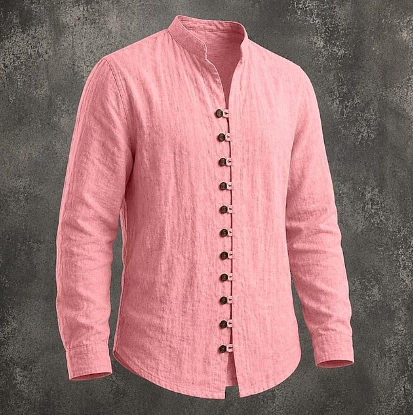 Unisfree Men's linen pullover casual shirt