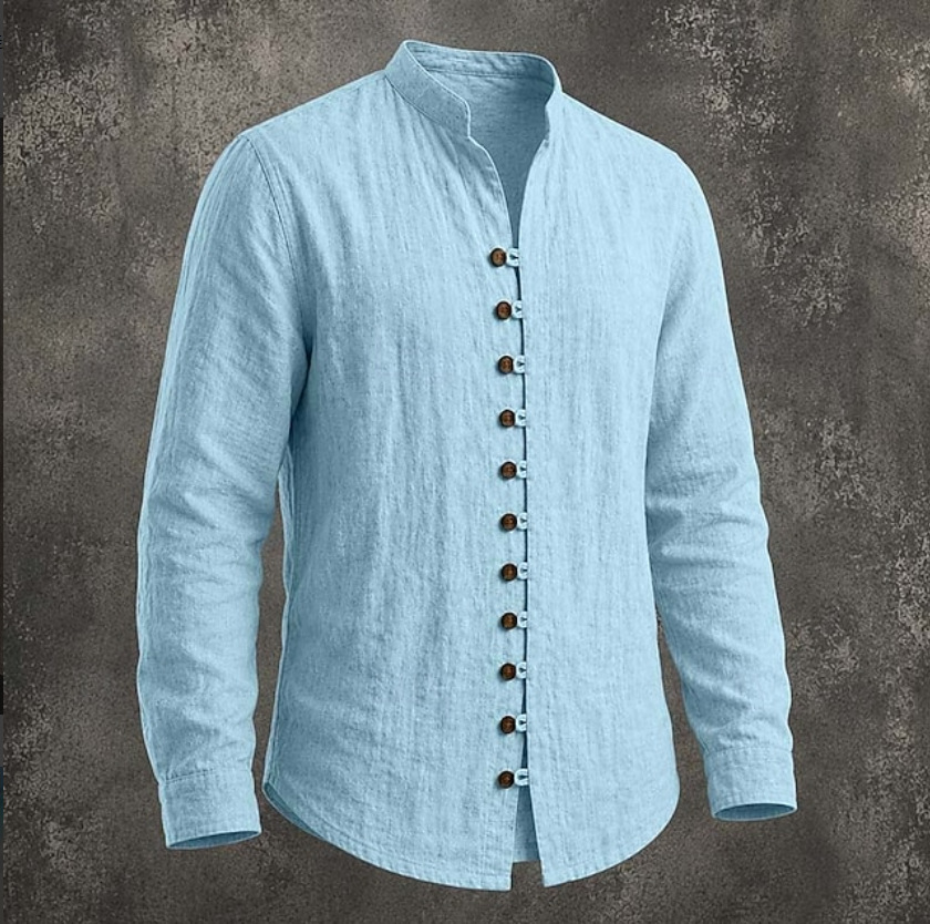 Unisfree Men's linen pullover casual shirt