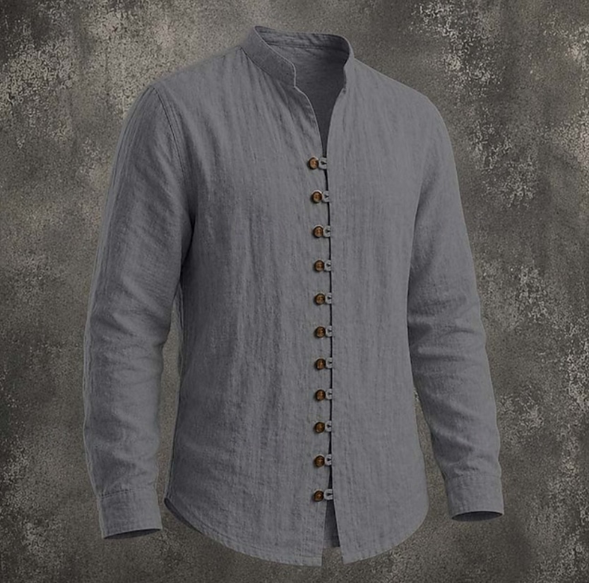 Unisfree Men's linen pullover casual shirt