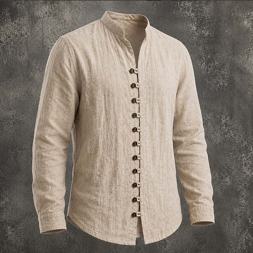 Unisfree Men's linen pullover casual shirt