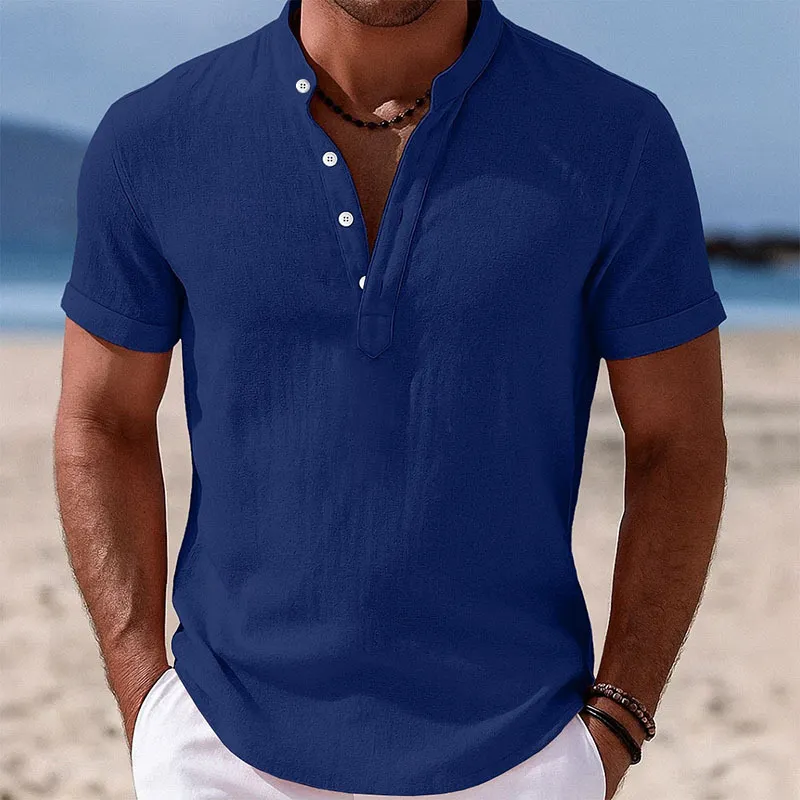 Unisfree Men's linen pullover shirt