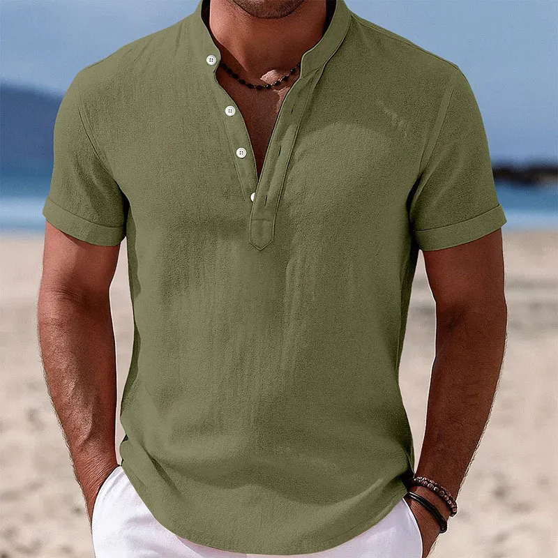Unisfree Men's linen pullover shirt